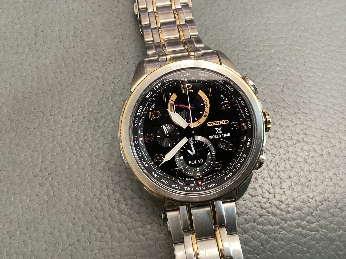 Seiko Men World Time Wristwatches for sale | eBay
