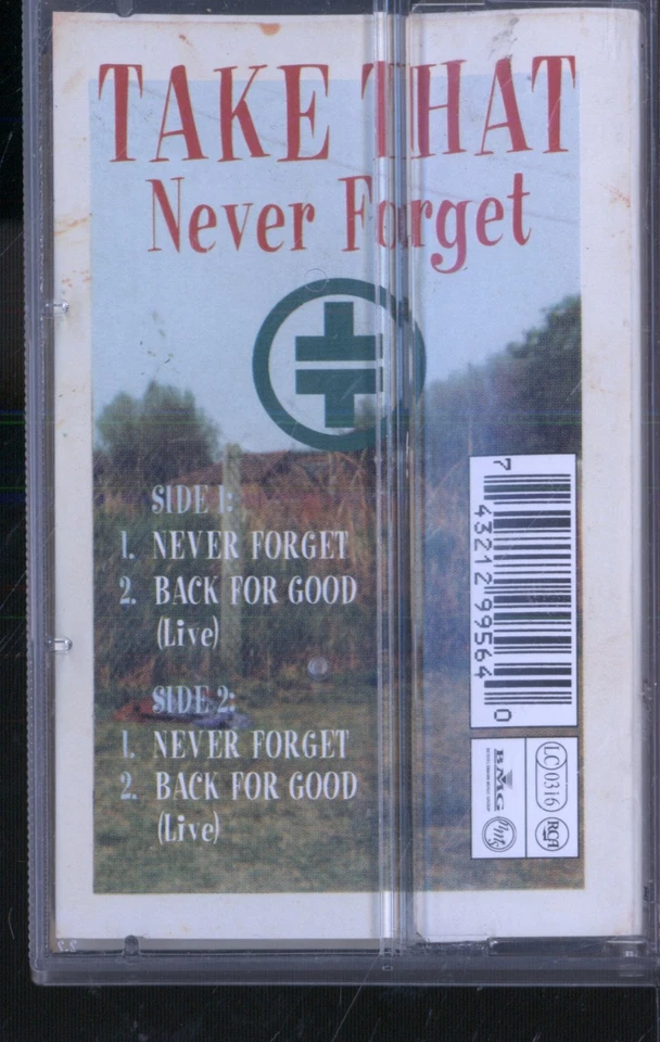 TAKE THAT NEVER FORGET CASSETTE 2 track cassette single - plays same both sides - Bild 2 von 2