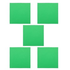 5pcs Musical Instrument Cleaning Cloth Set 30x30cm Green Polishing Microfiber