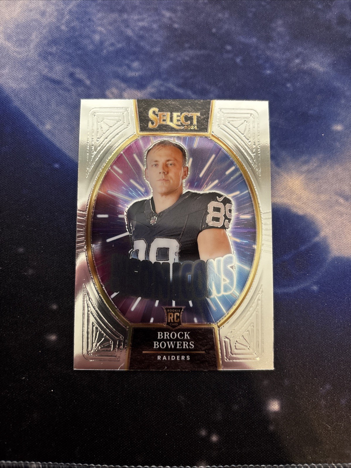 2024 Panini Select Brock Bowers RC Neon Icons #16