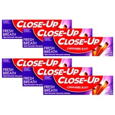 CLOSE-UP Fresh Breath Cinnamon Anticavity Fluoride Toothpaste, 4 Oz. Pack of 6 0.73 per gallon