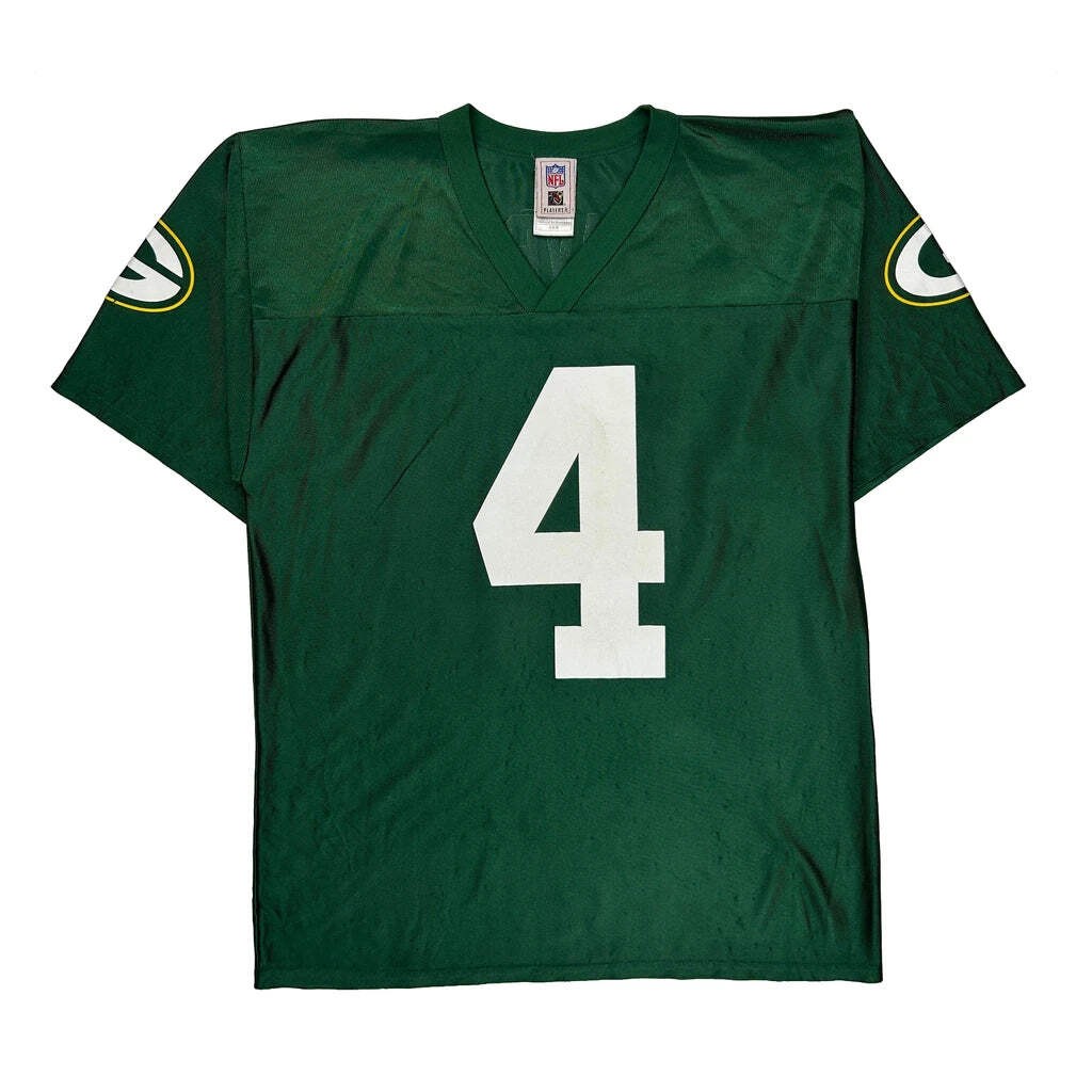 Green Bay Packers Nfl #4 Favre Football Jersey - Medium Green Polyester