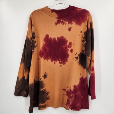 We The Free Be Free Tie Dye Tee Womens Size Small Long Sleeve Crewneck 