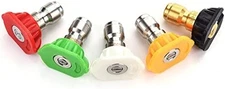 Pressure Washer Spray Nozzle Tips, Multiple Degrees
