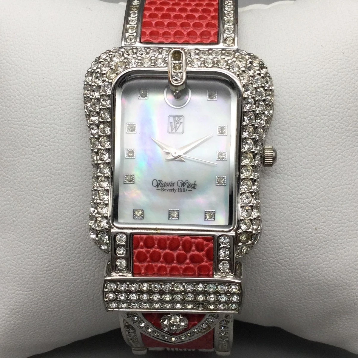 Victoria Wieck Beverly Hills B7731 Crystal Embellished Cuff Watch Mother of Pear il_fullxfull.7909017560_e3rx.jpg main image 2