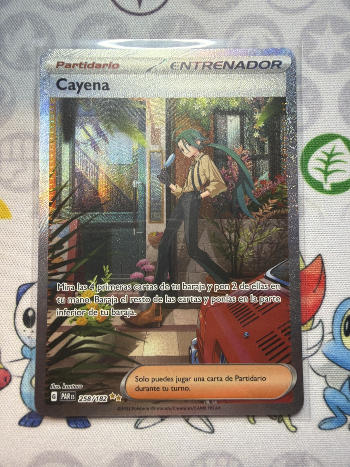 ESP SPANISH Cayena / Rika 258/182 Paradox Rift Pokemon Card