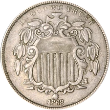 1868 Shield Nickel Great Deals From The Executive Coin Company