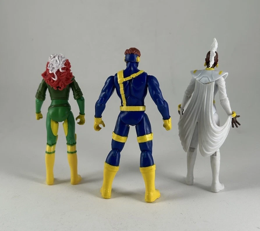 LOTE de 3: Figuras Sueltas Marvel X-Men '97 Cíclope, Pícaro y Tormenta 4" Héroes Épicos Foto 2 de 4