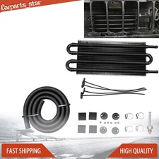 Universal 5/16"  Transmission Oil Cooler 4 Pass Tube and Fin Cooler Kit Set US