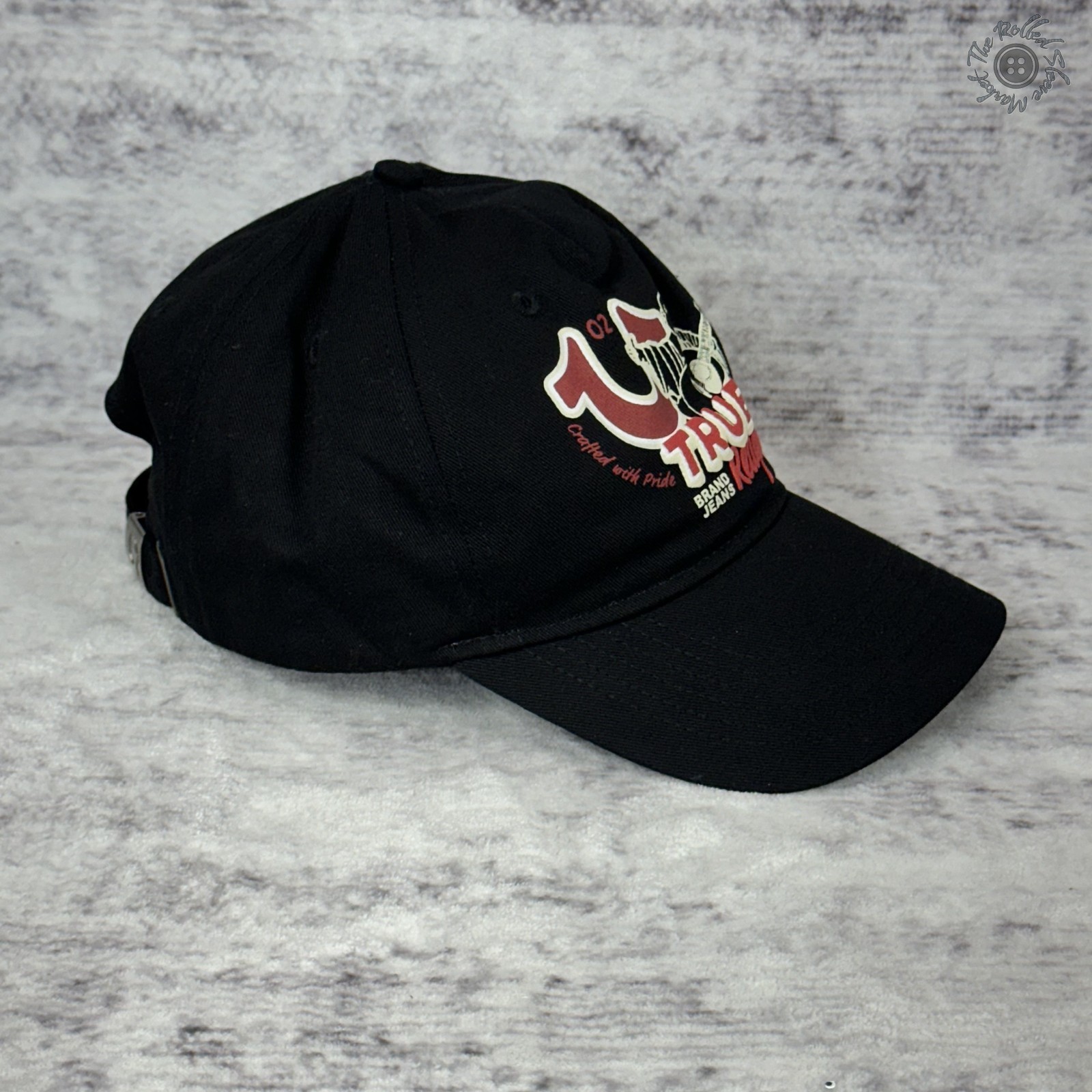 NWT True Religion Buddha Cap Hat Black Adjustable One Size MSRP $59.00 thumbnail 4