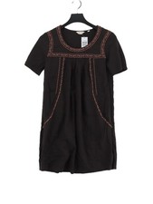 FatFace A-Line Midi Dress UK8 in Brown