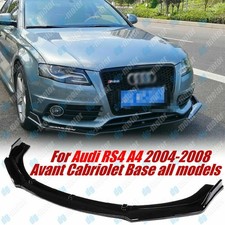 Für Audi A4 S4 RS4 B7 2004-2008 Frontspoiler Lippe Schwarz Glanz
