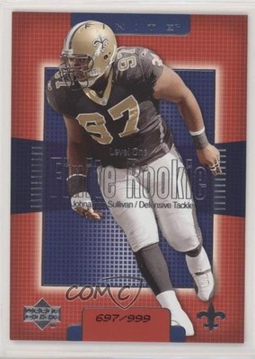 2003 Upper Deck Finite Finite Rookie 697/999 Johnathan Sullivan #230 0e1s