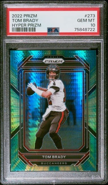 2022 PANINI PRIZM HYPER PRIZM #273 TOM BRADY /175 PSA 10