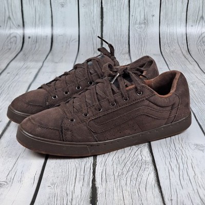 Vans Rowley Squares 66/99 Shoes Mens Size 11 Brown on Brown Suede Leather Rare