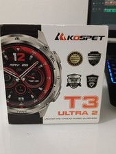 2025 KOSPET TANK T3 Ultra2 Smart Watch Men GPS IP69K Waterproof Rugged Military