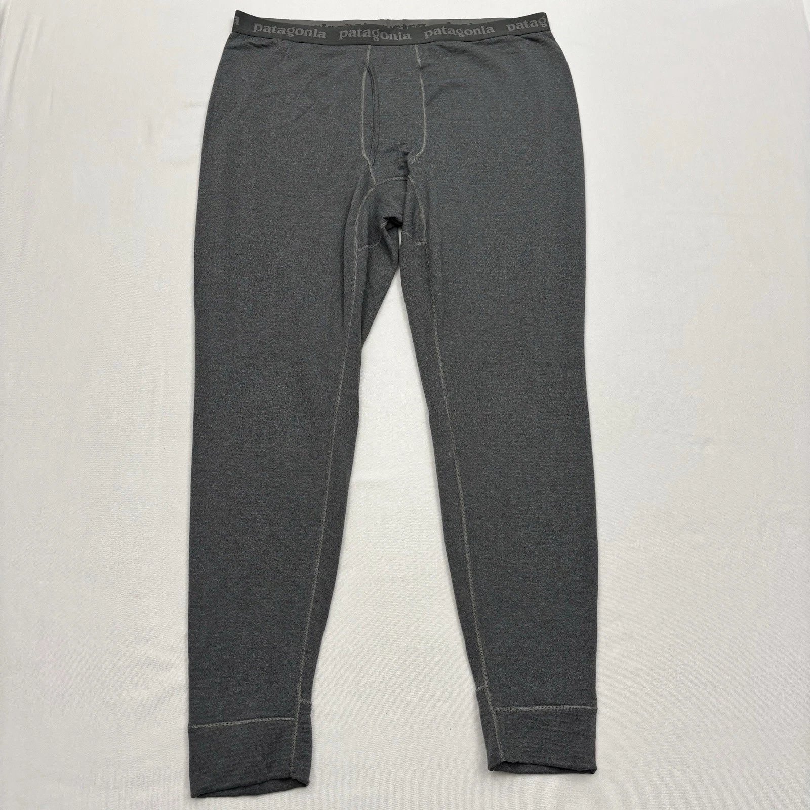 Patagonia Capilene Baselayer Thermal Weight Bottoms Mens XXL Grey Polartec