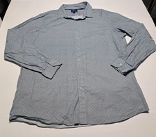 Apt 9 Slim Fit Men's 2XLT Premier Flex Button Front Long Sleeves Collared Casual