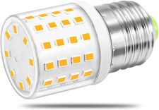 LED Refrigerator Light Bulb 4W E26 Warm White 3000K 600LM AC100-265V 1-Pack