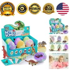 Dino Egg Bath Bombs for Kids 6 Pack Surprise Inside Bath Bombs