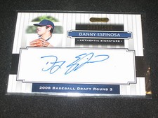 DANNY ESPINOSA SIGNED AUTOGRAPHED RAZOR CERTIFIED AUTHENTIC BASEBALL CARD /1499