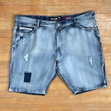 Vintage Mens Ecko Denim Shorts Size 44 Waist Y2K Distressed Jean Jorts Street
