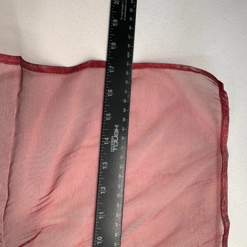 Set 2 Tovaglioli Anelli Rosso Trasparente 18x18" Elegante Decorazione Tavola Boho - Immagine 4 di 4