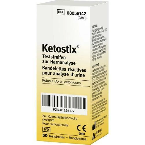 ASCENSIA DIABETES CARE DEUTSCHLAND GMBH KETOSTIX Teststreifen 50St PZN: 1266177