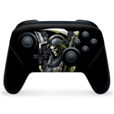 Nintendo Switch Pro Controller Skin Decal Vinyl Wrap - Black ops grim reaper