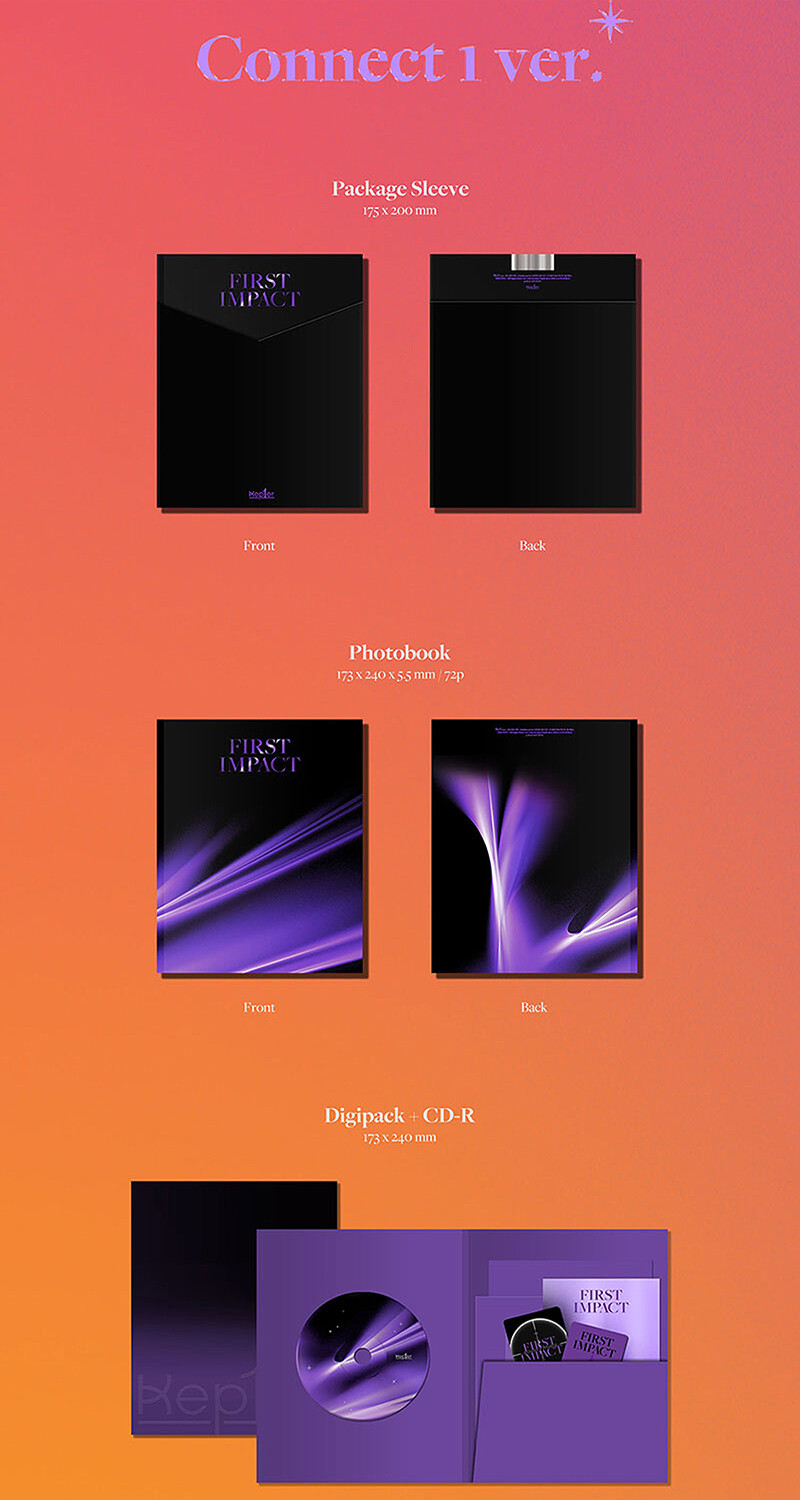 KEP1ER [FIRST IMPACT] 1st Mini Album CD+POSTER+Photo Book+3 Card+