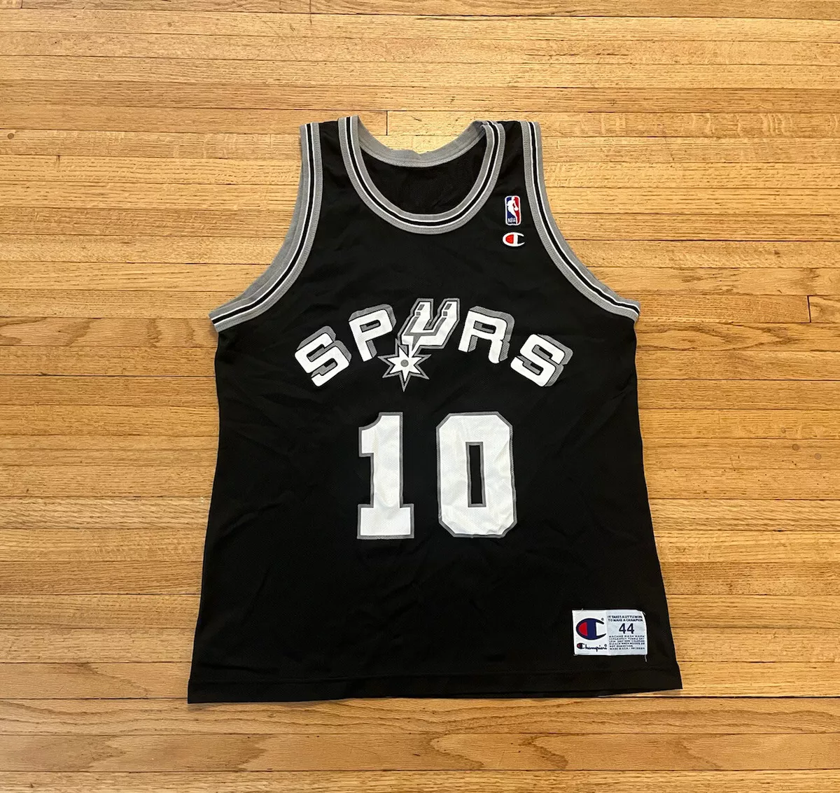 San Antonio Spurs Vintage 90’s Dennis Rodman Champion Jersey Mens 44 L EUC NBA