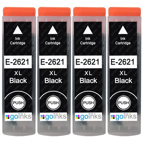 4 Nero Cartucce d'inchiostro per Epson Expression Premium XP-620 XP-710 XP-820