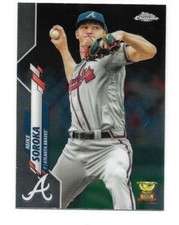 TOPPS CHROME 2020 MIKE SOROKA # 96 BRAVES GOLD CUP CHROME BASE PARALLEL MINT
