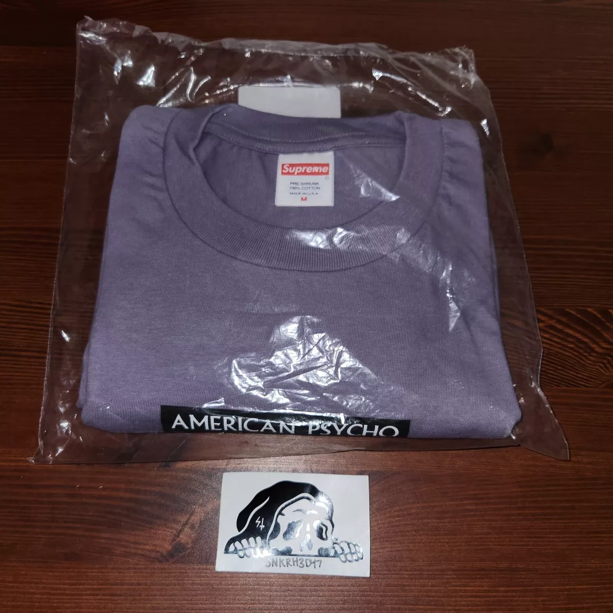 Supreme American Psycho Tee Dusty Purple Medium New