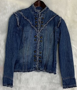 casaco jeans comprido