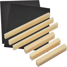 6Pcs Unbleached Bone Guitar Nuts Blank For Electric Bass Acoustic Classical Guit