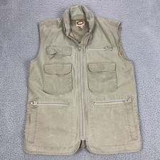 Vtg Banana Republic Vest Mens Small Khaki Hooded Bush Hunting Safari Photo 1980s