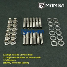 Exhaust Manifold to Header turbo Stud  35mm M8x1.25 SS304 AUDI VW EA888 1.8 2.0