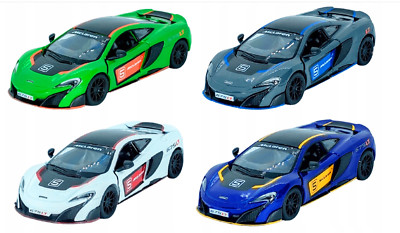 McLaren 675LT British Sports Car Model Diecast Toy Open Doors 1:34 Kinsmart