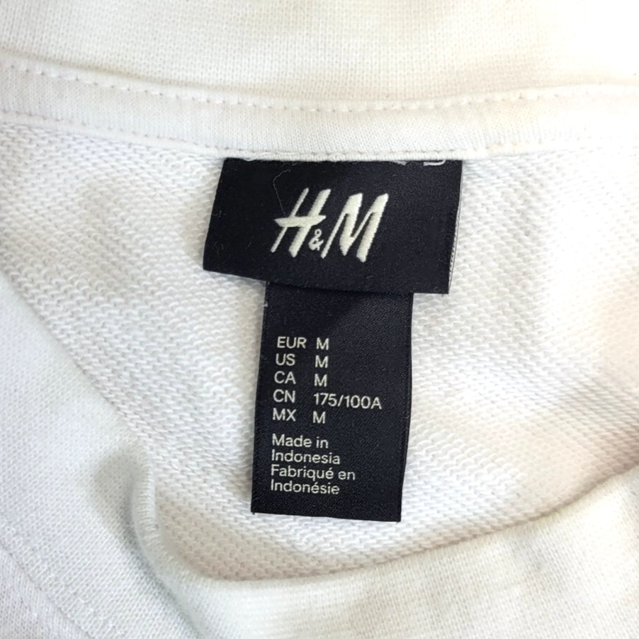 H&M  Men’s Pullover Fleece Good Vibes Live Long Live Free Sweatshirt Medium thumbnail 3