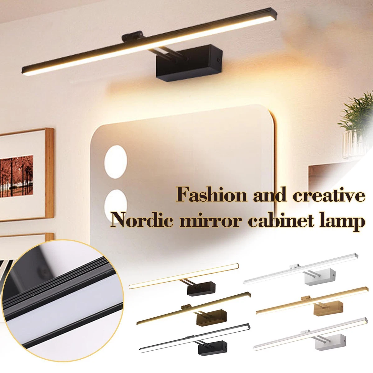 Modern LED Picture Wall Lights Modern Indoor Bathroom Vanity