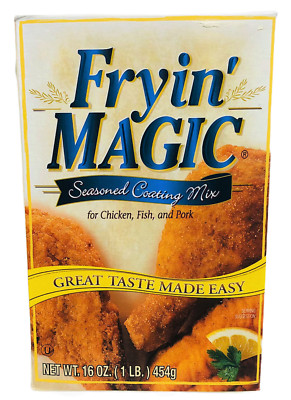 Fryin Magic Seasoned Coating Mix for Chicken Fish or Pork 16 oz Frying