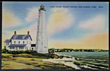 Lighthouse - Linen - Pequot Avenue New London Conn  PC3330