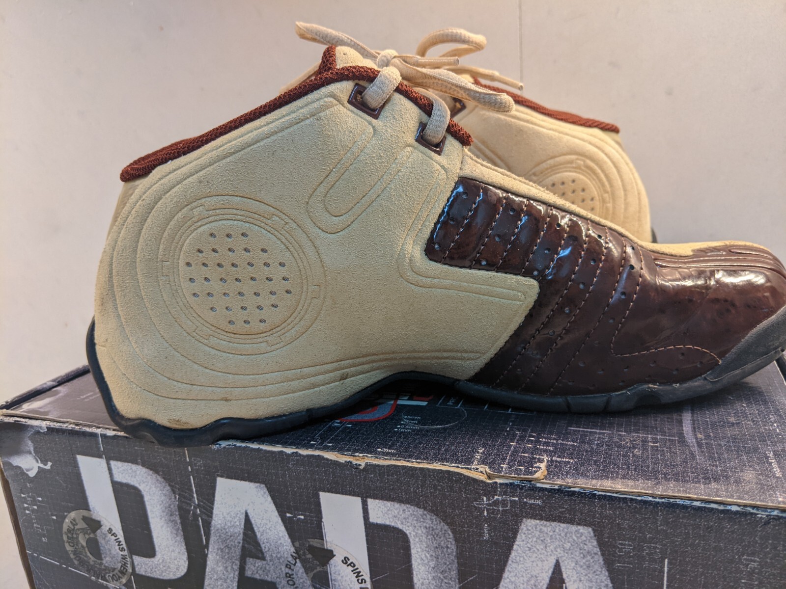 GRAIL Rare Dada Supreme Spinner Sprewell Wood Grain US8.5 OG all 2004