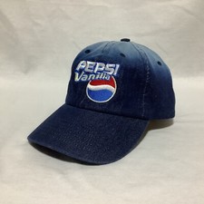 1990’s Pepsi Vanilla Hat Embroidered Dr Pepper Cola Soda Advertising Cap Vintage