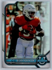 2022 Bowman U #95 Silver Refractor Bijan Robinson (RC) - NM-MT