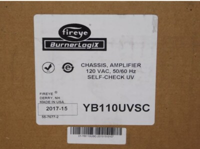 New Fireye BurnerLogix YB110UVSC Chassis Amplifier Self Check UV Flame Module
