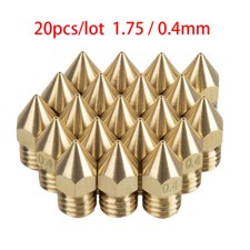 20pcs/set 0.4mm 3D Printer Extruder Brass Nozzle Print Head For Mk8 Makerbot