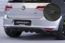 Heck Ansatz Tuning Diffusor matt Carbon Look für VW Golf 7 Basis HA237-M