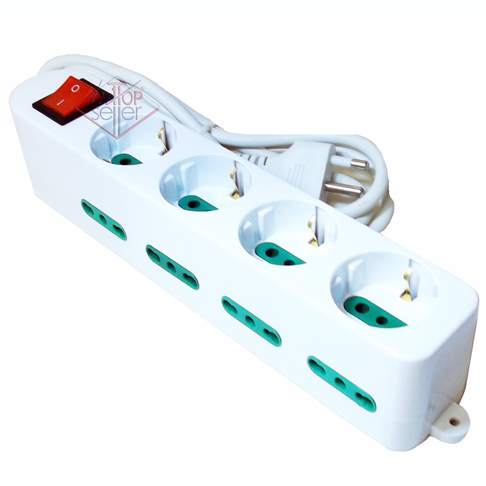 MULTIPRESA 12 POSIZIONI CIABATTA SCHUKO SIEMENS 2500 W